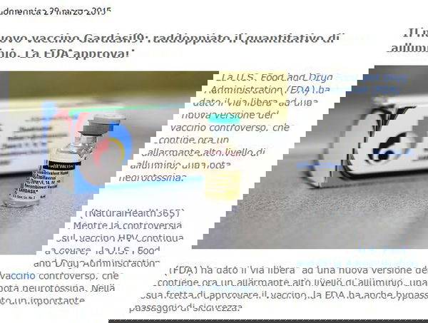 Il nuovo Gardasil9 e gli antivaccinisti