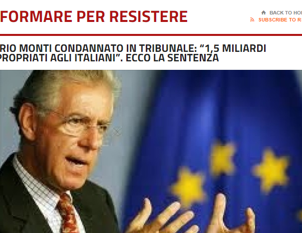 Monti condannato in tribunale article-post