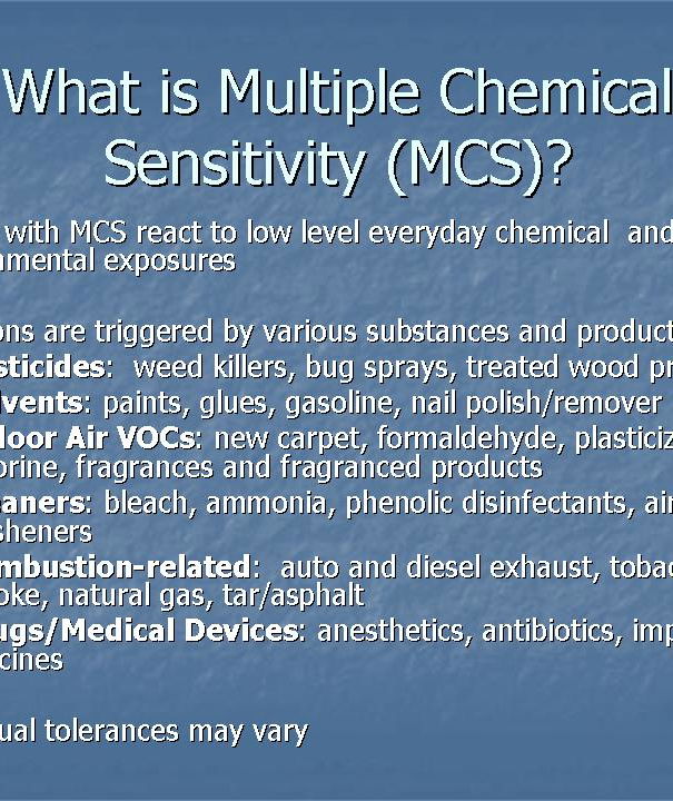Sensibilità chimica multipla e raccolte fondi article-post