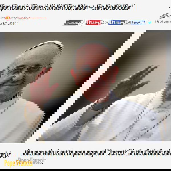 Papa Francesco e le bufale sul web…