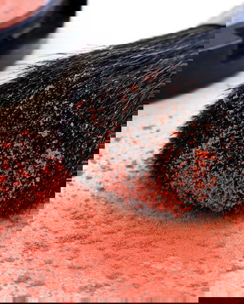 Pennello da trucco con stafilococco