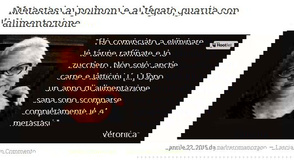 Padre Romano Zago e l’alimentazione