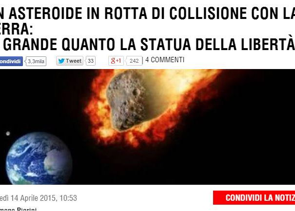 Asteroide fa rotta verso la terra? article-post