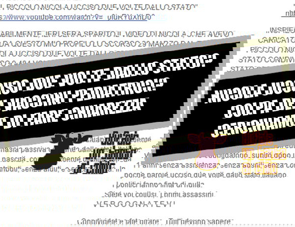 Nicola, “ucciso due volte dallo stato”