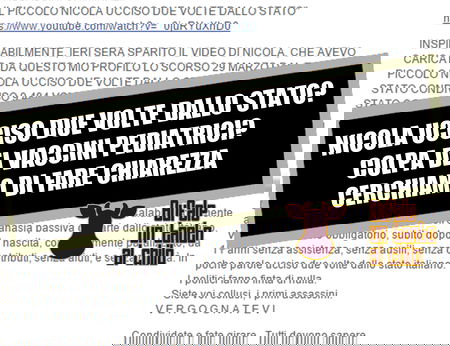 Nicola, “ucciso due volte dallo stato” article-post