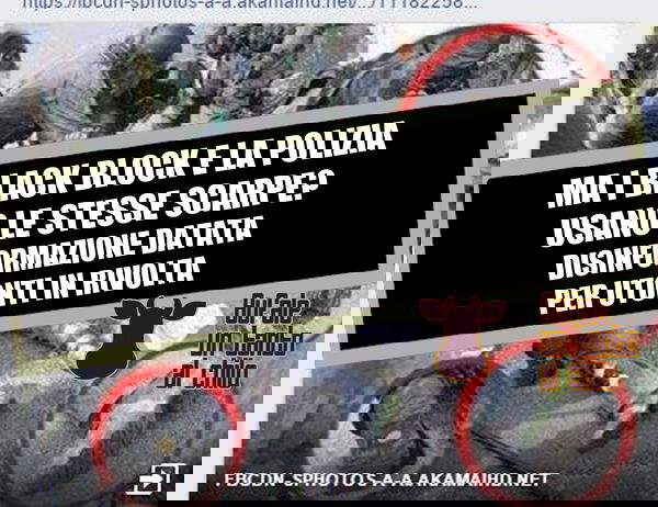 Ma la polizia e i black block usano le stesse scarpe?