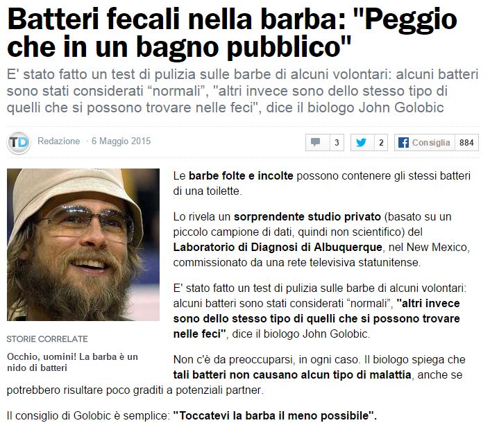 Batteri fecali nella barba? article-post