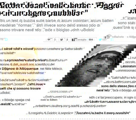 Batteri fecali nella barba? article-post