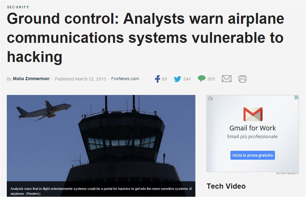Hacker viola un computer di volo? article-post