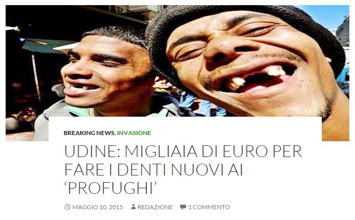 Migliaia di euro per i denti nuovi ai profughi? article-post