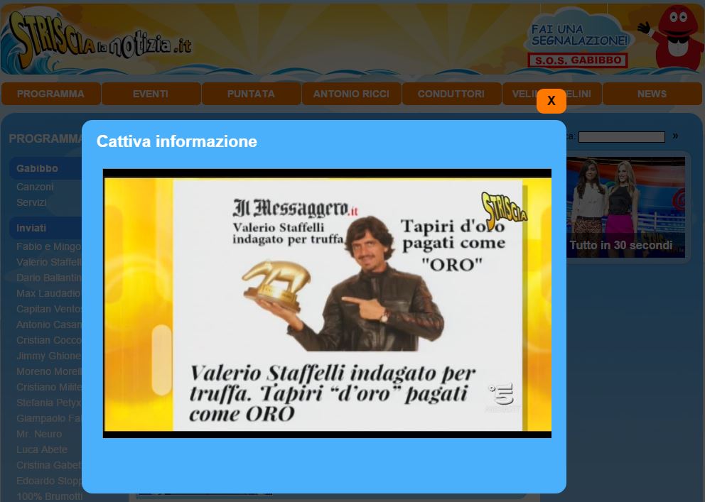 Valerio Staffelli indagato per truffa? article-post
