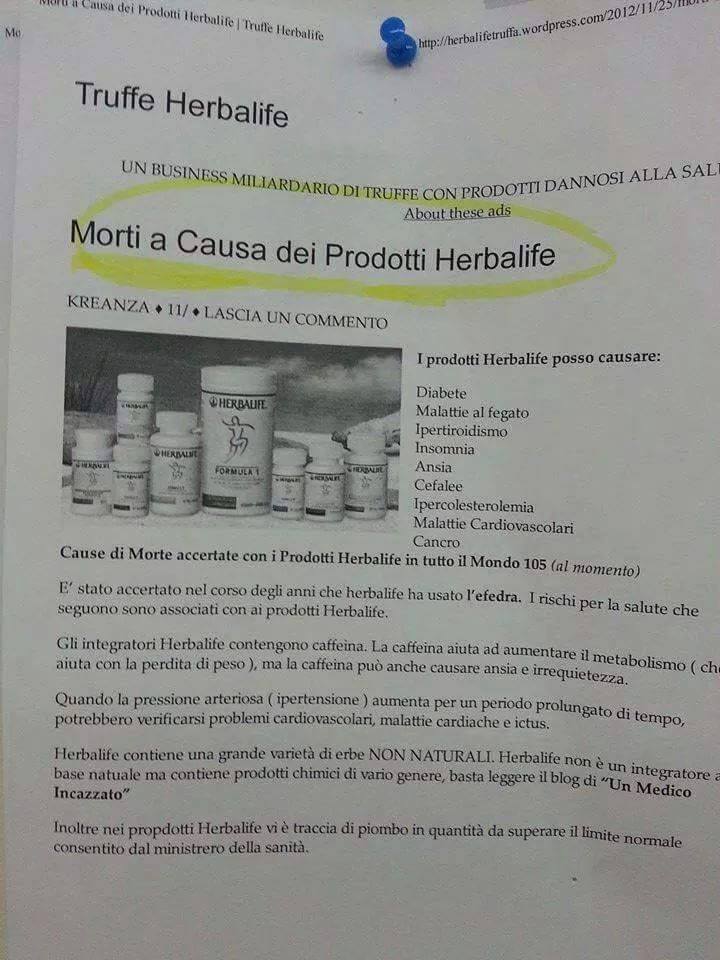 Herbalife uccide la gente? article-post