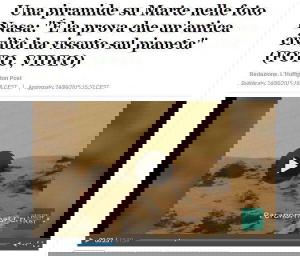 Piramidi su Marte…