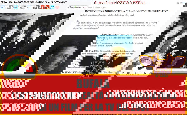 L’intervista (falsa) a Nikola Tesla