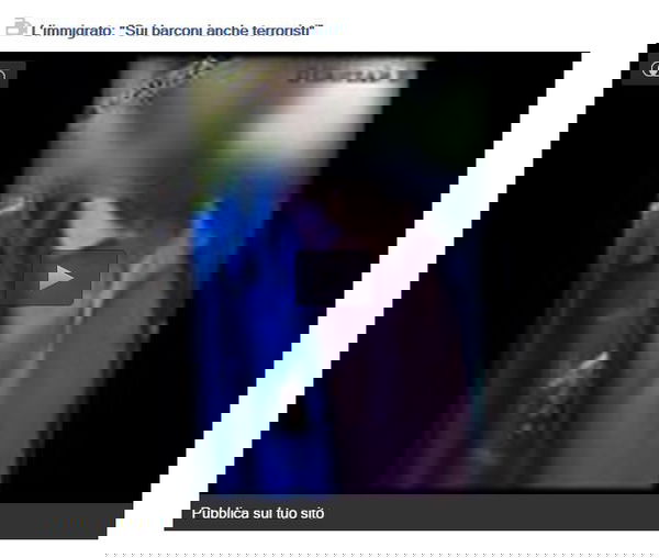 La confessione choc dell’immigrato