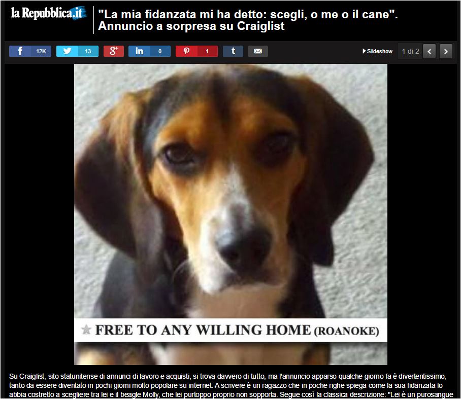 Scegli, o me o il cane! article-post