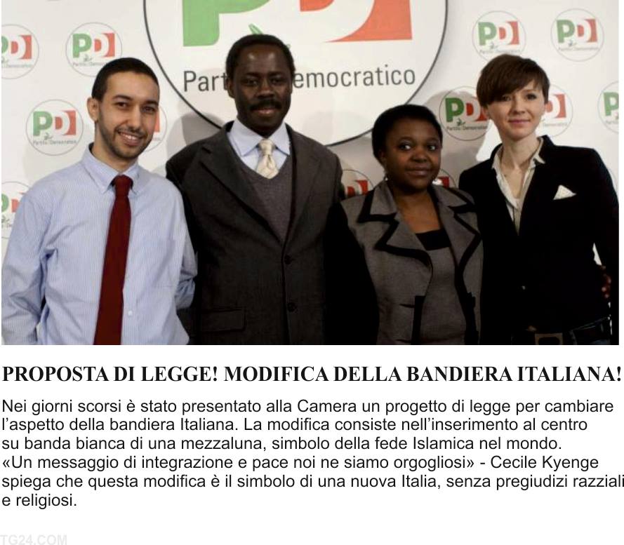 La mezzaluna sulla bandiera italiana article-post