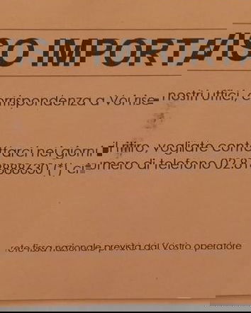 L’avviso di “corrispondenza in giacenza”