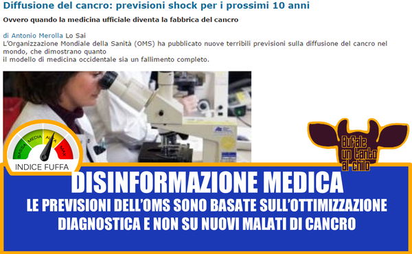 Cancro in crescita mondiale…