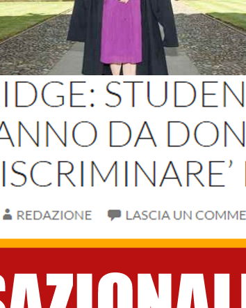A Cambridge gli studenti si vestiranno da donna…