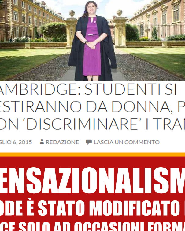 A Cambridge gli studenti si vestiranno da donna… article-post