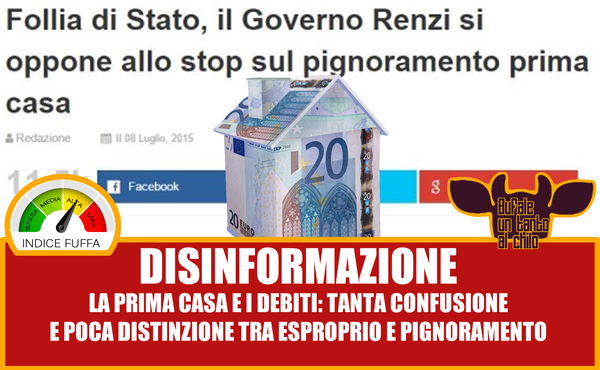 Il pignoramento della prima casa
