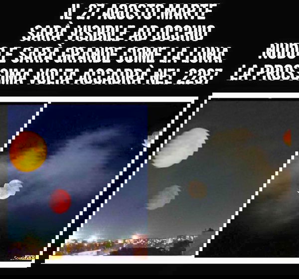 Marte, il 27 agosto