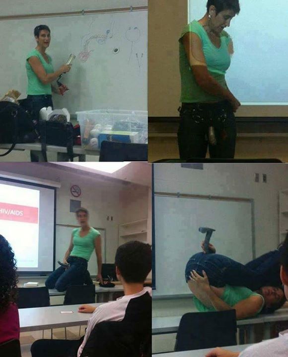 L’insegnante col dildo