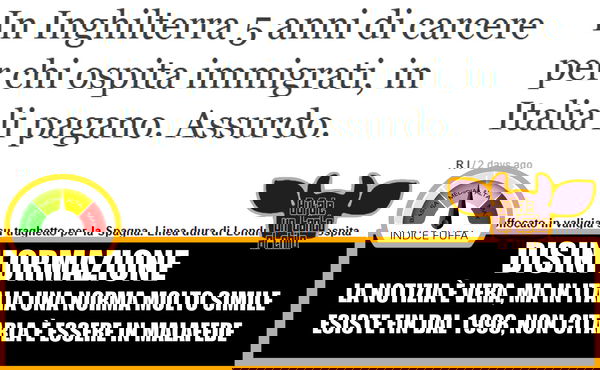 In Inghilterra 5 anni di carcere per chi ospita immigrati