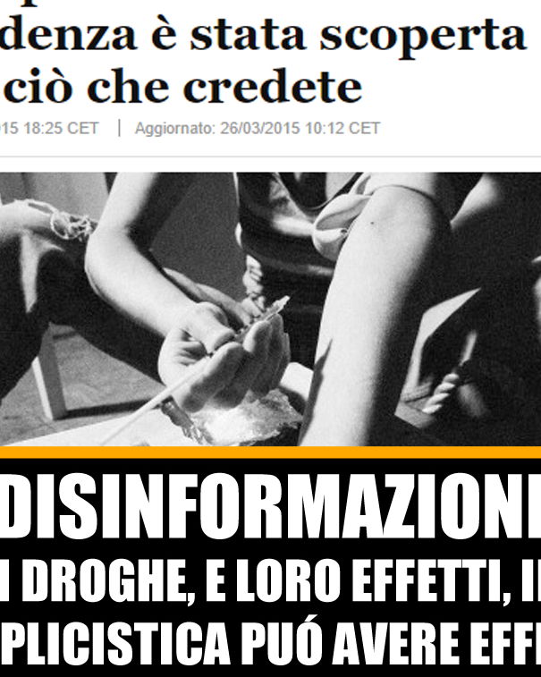 La più probabile causa di dipendenza è la droga article-post