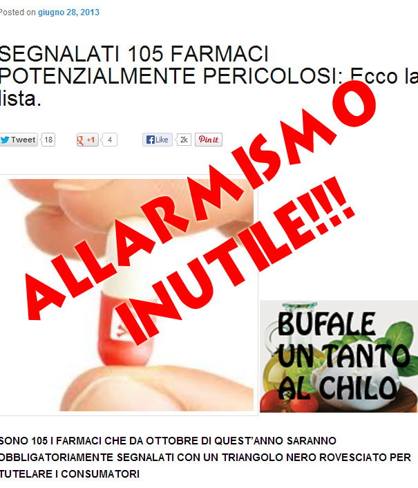 I 105 farmaci sotto controllo! article-post