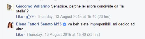 La senatrice e il blog di mio cuggino