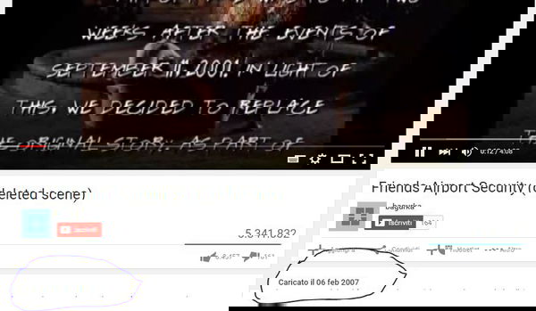 La scena cancellata da Friends