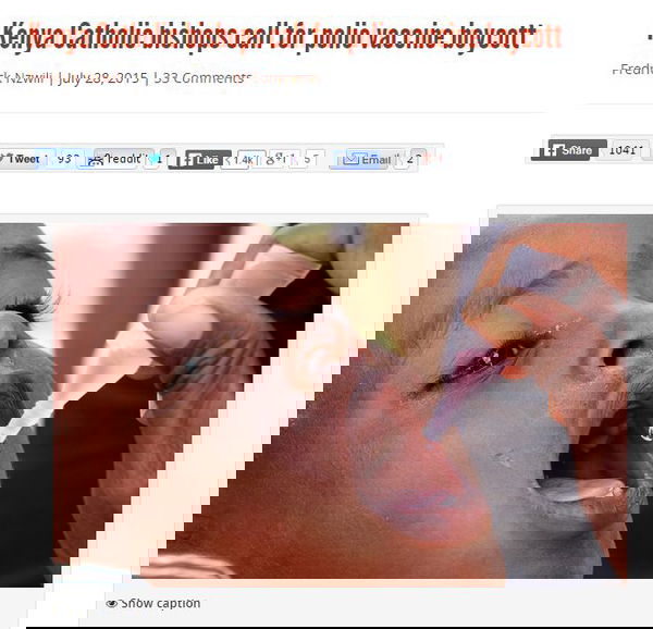 Il cardinale John Njue e le vaccinazioni in Kenya