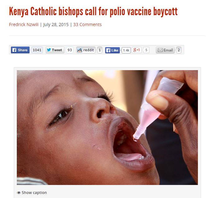 Il cardinale John Njue e le vaccinazioni in Kenya article-post