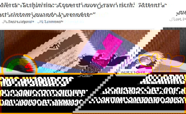 Allerta Tachipirina!