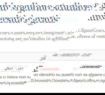 Università gratis a Napoli per i profughi