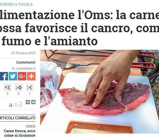 Carne rossa? Cancerogena! article-post