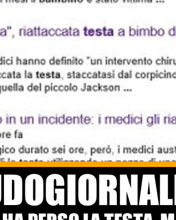 Decapitato gli riattaccano la testa?