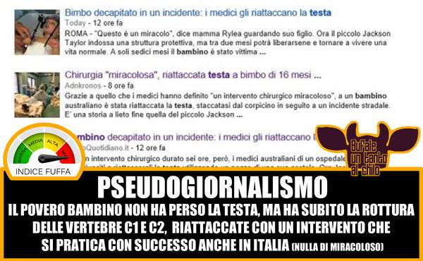 Decapitato gli riattaccano la testa?