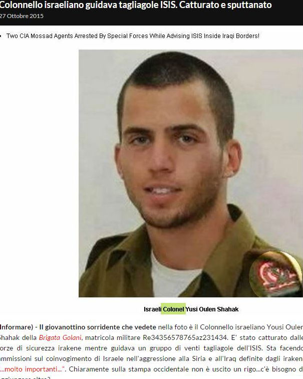 Colonnello israeliano arrestato in Iraq article-post