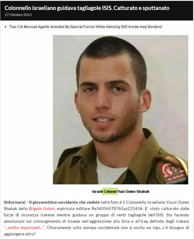 Colonnello israeliano arrestato in Iraq article-post