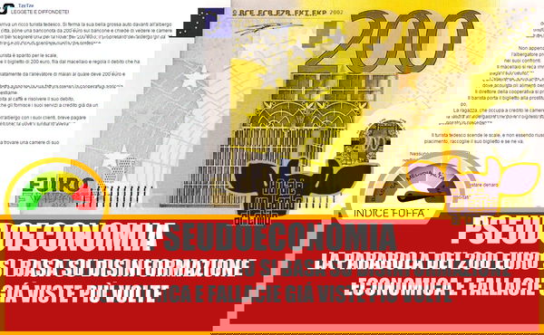 La banconota da 200 euro