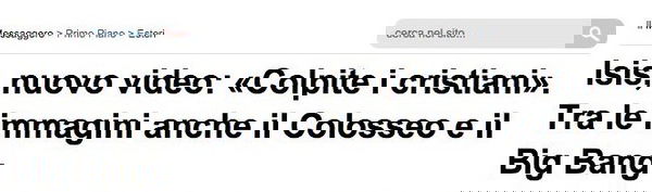 Il Big Bang e le minacce dei terroristi DAESH