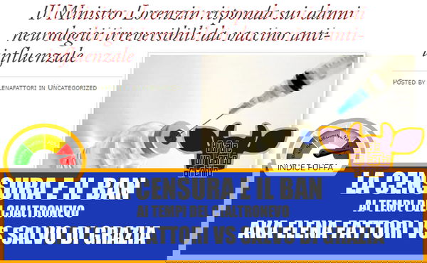 Welcome to cialtronevo! Dove il ban e la censura sono sinonimo di democrazia!