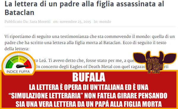 Lettera di un padre alla figlia morta al Bataclan