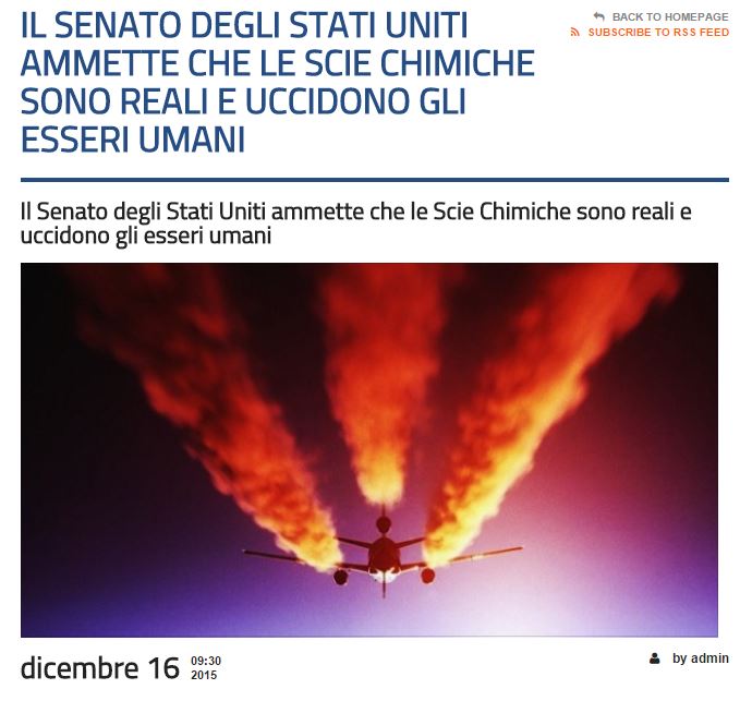 Le scie chimiche? article-post