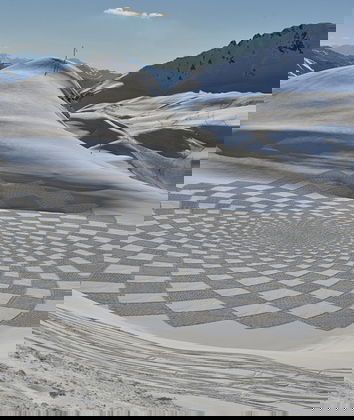 I crop circles nella neve