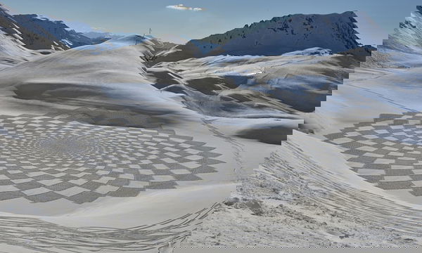 I crop circles nella neve