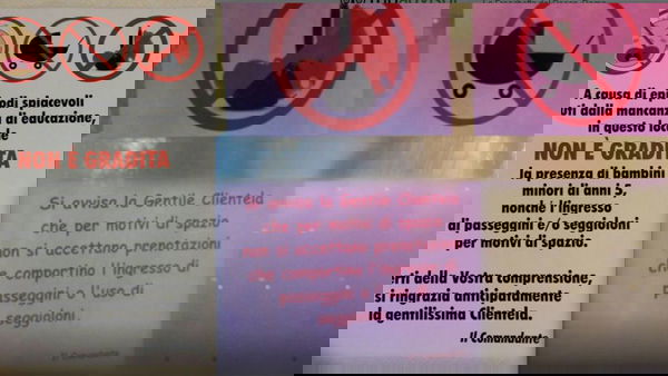 Bambini non graditi al ristorante